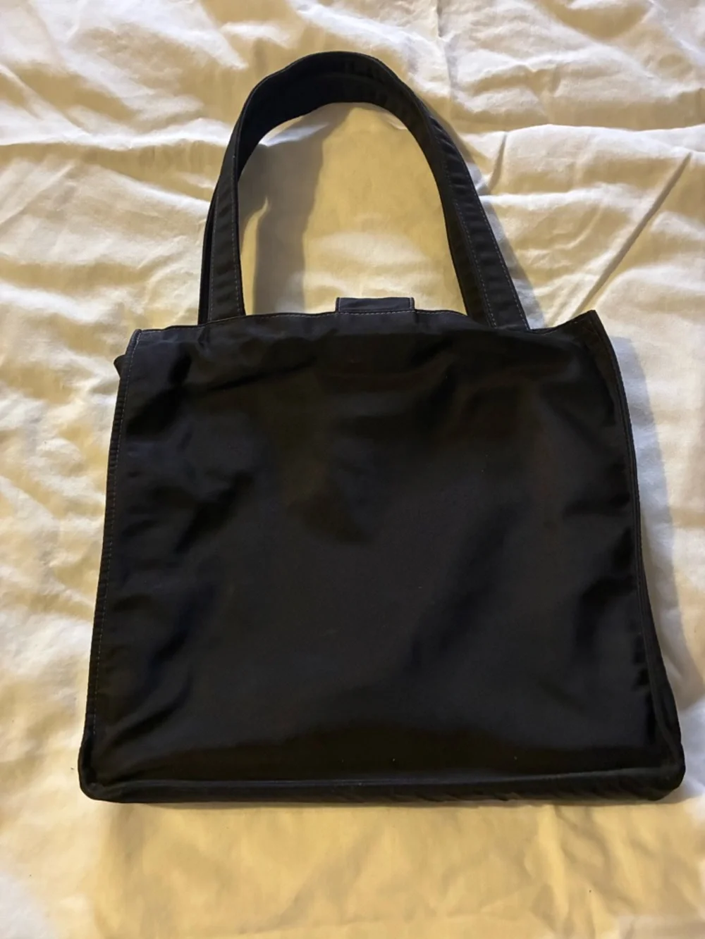 CHANEL CC Black Nylon Hand Bag - Picture 2 of 7